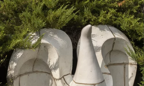 D016 Plastiky Volavka a Labuť